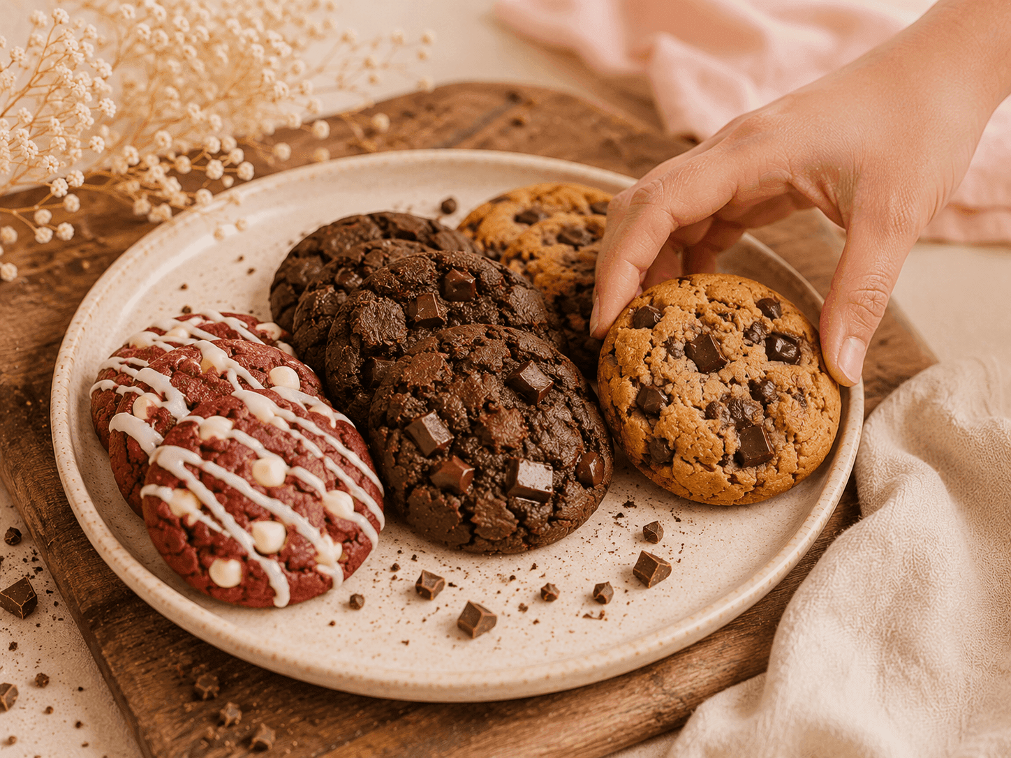 Signature red velvet cookie